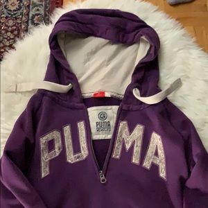 Small Purple Puma hoodie